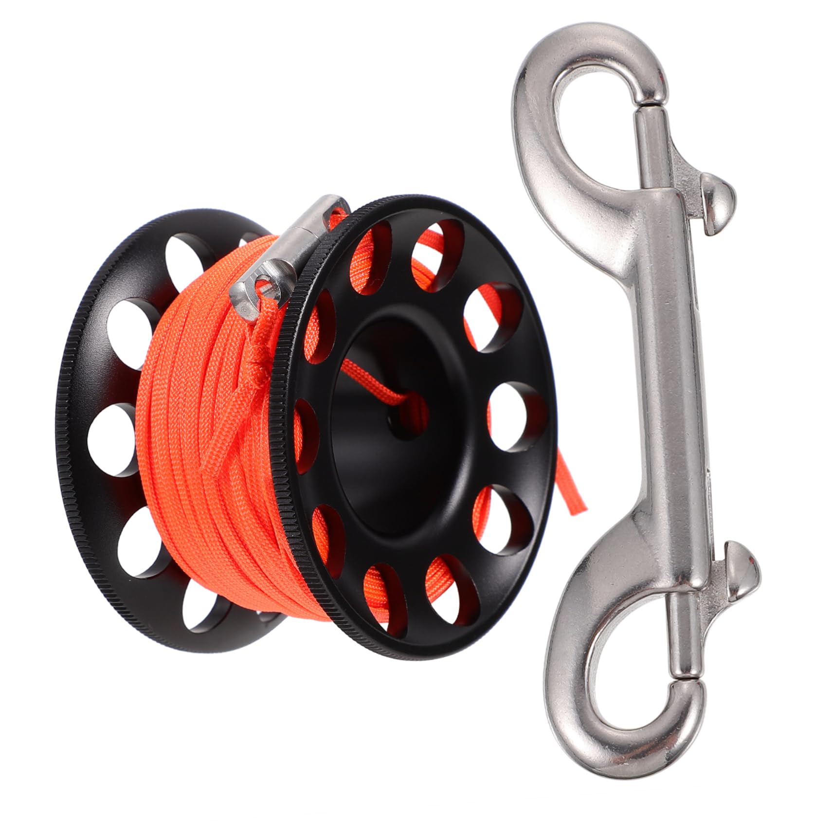 BESTonZON Underwater Diving Spool Reel Compact Guide Line Spool Aluminum Alloy Anti-winding Device