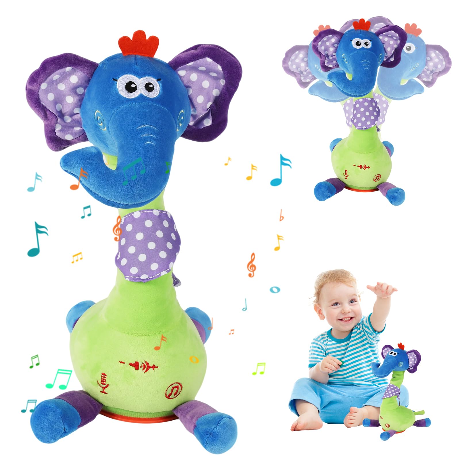 OEHUG Singing Dancing Lion Baby Toys Gifts, Interactive, Plush Toy