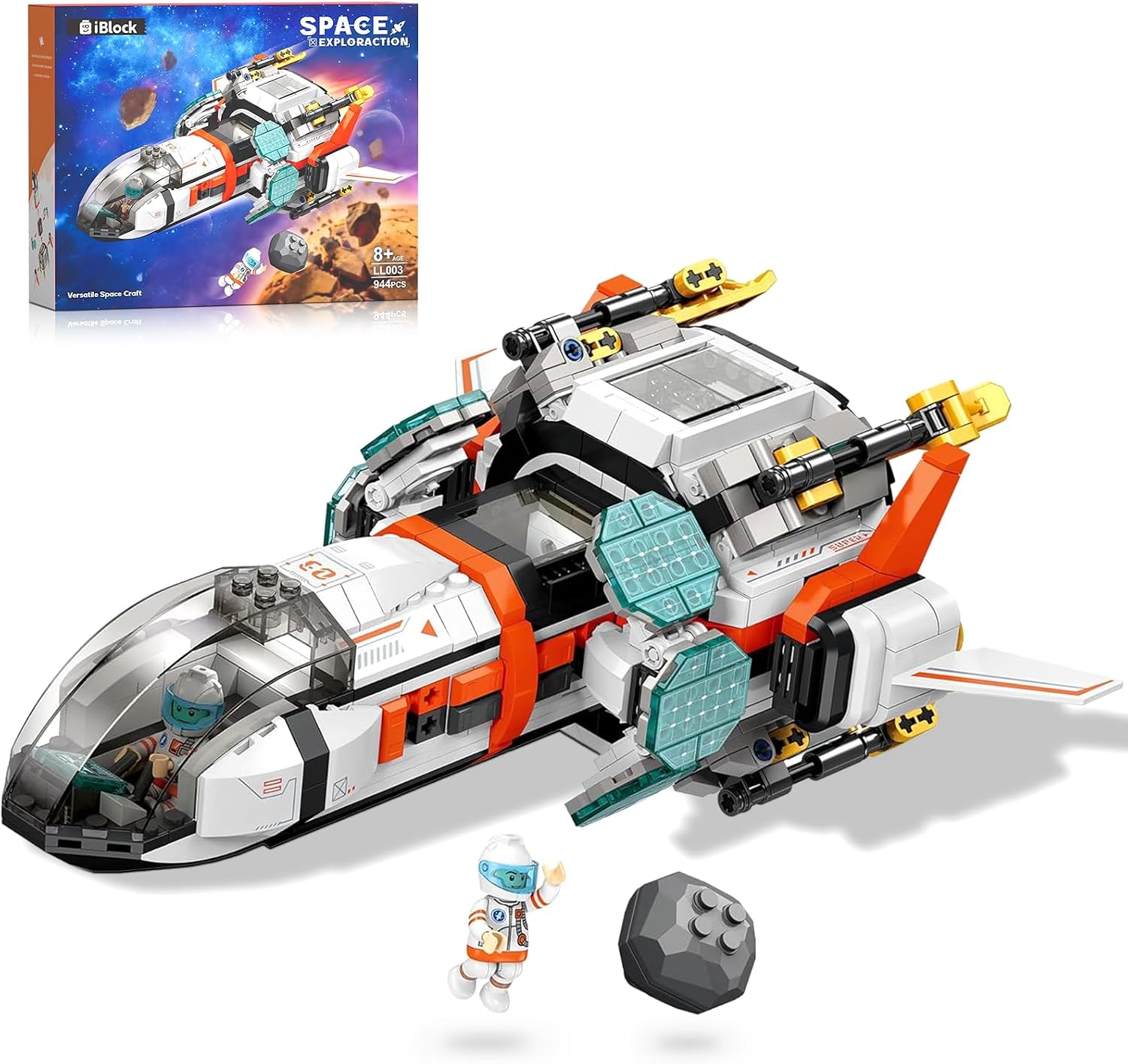 Modular Spaceship Building Sets, Space Exploration Blocks Set 944 PCS