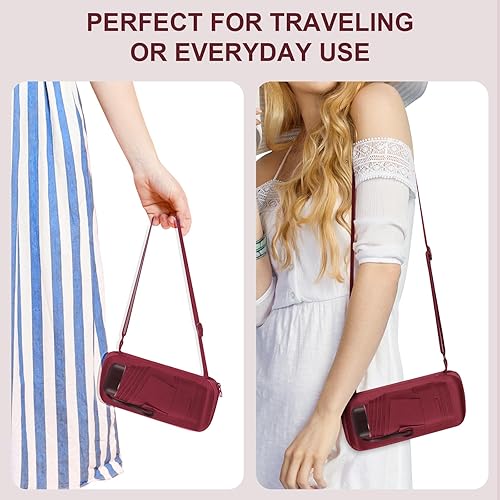 Miniatura 3 de LEAGERA Paraguas de viaje compacto con estuche, mini paraguas para bolso, diseño pequeño, ligero y pequeño, perfecto para sombrilla al aire libre y