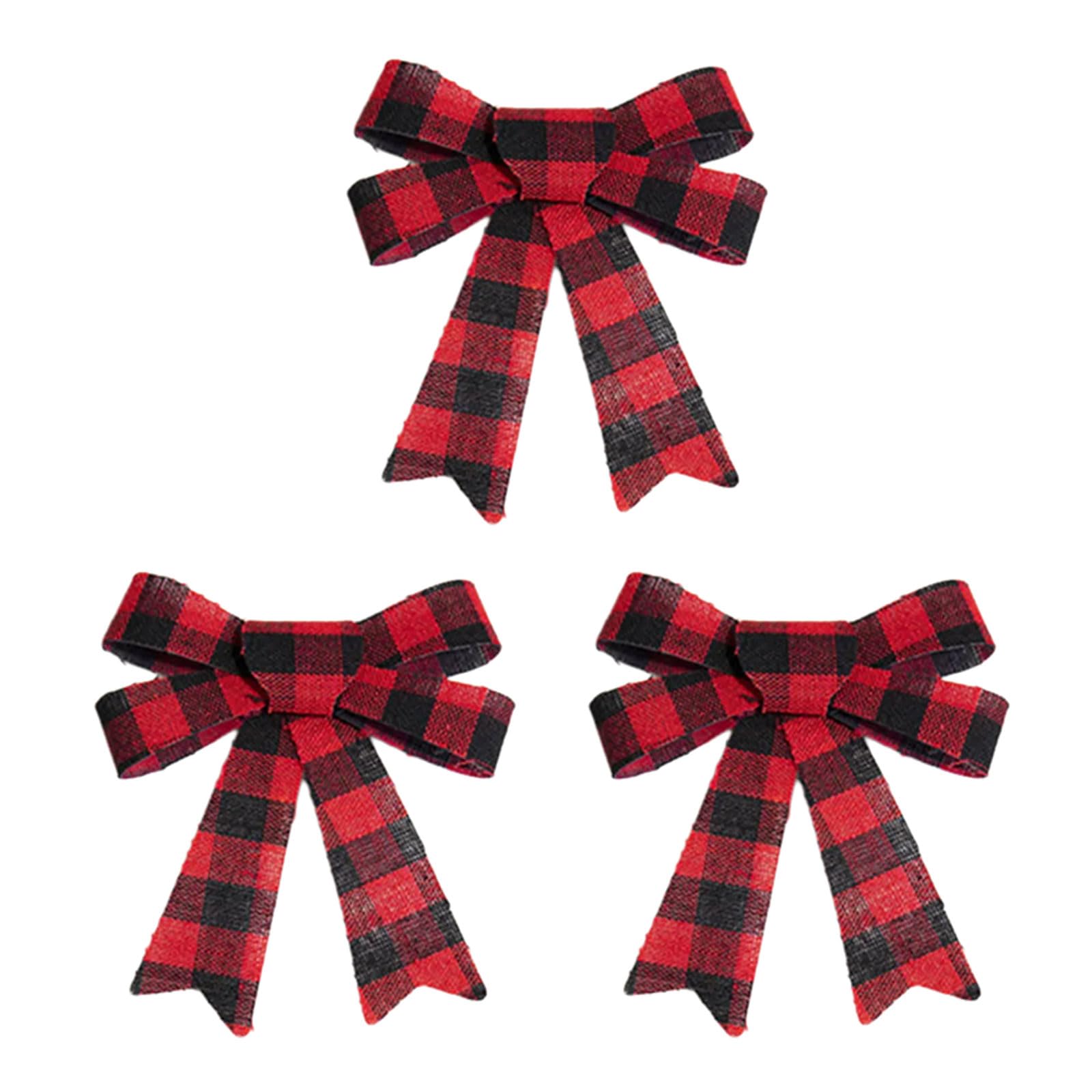 Tsophreniq D 3Pcs Multipurpose Seasonal Cabinet Bowknot Ecoration A Warm Festival Ambiences Home This Christmas Ornament Small Bowknot