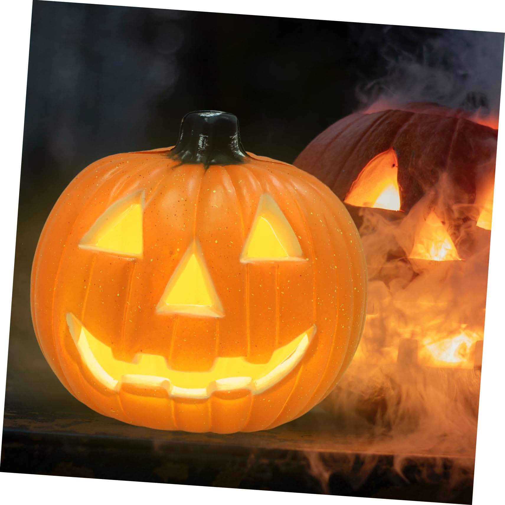 Cabilock Halloween Pumpkin Table Lamp LED Decorative Light for Halloween Party Skull Pumpkin Design for Indoor Outdoor Fall Decor Festival Light for Spooky Celebrations