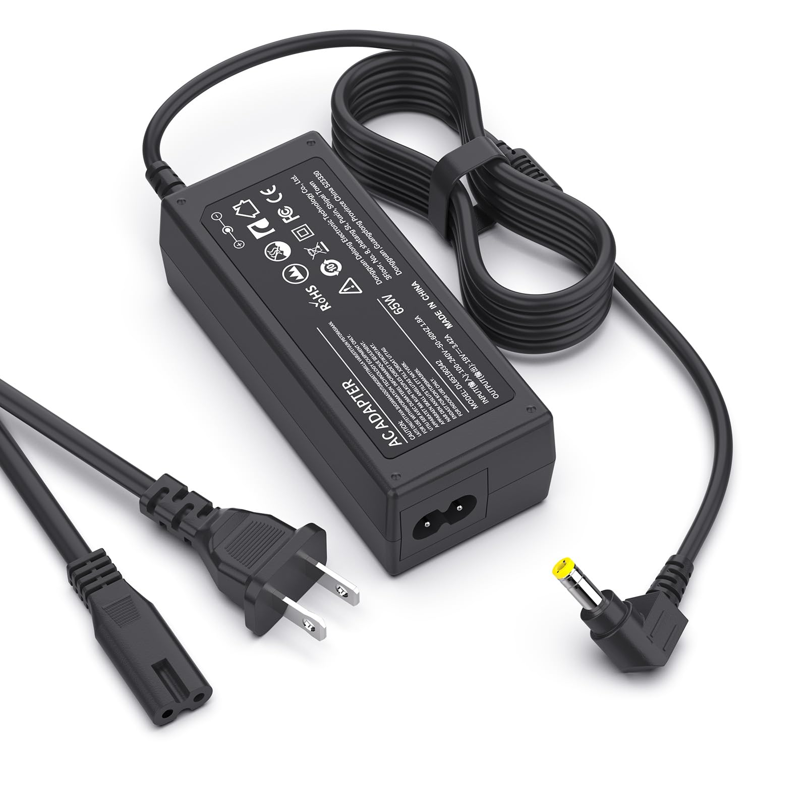 65W Laptop Adapter Power Charger for Toshiba Satellite C55 C655 C850 C50 L755 C855 L655 L745 P50 C855D C55D S55;Portege Z30 Z930 Z830;Satellite Radius 11 14 15 PA3917U-1ACA Power Supply Cord