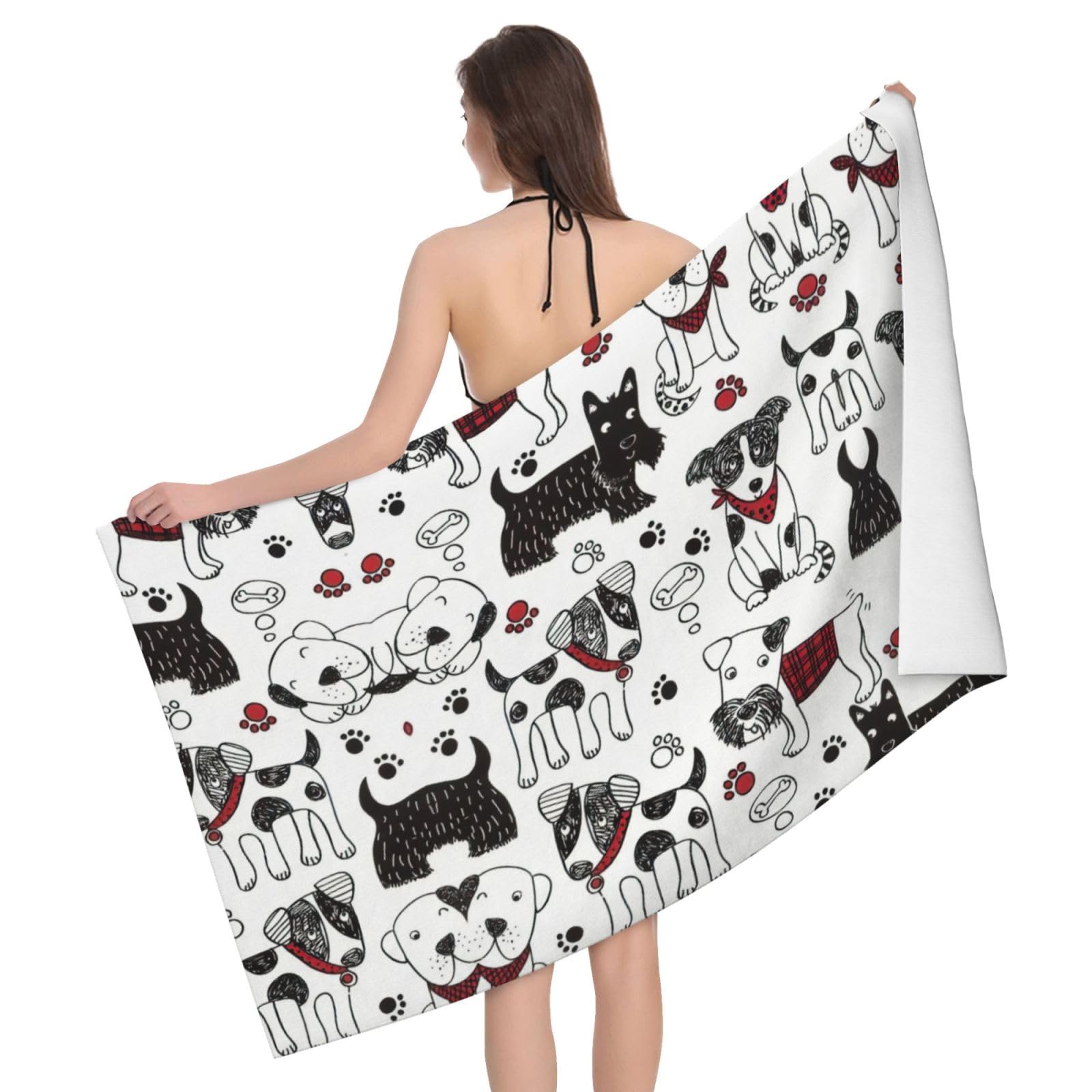Serviette en microfibre durable pour salle de bain et sport
