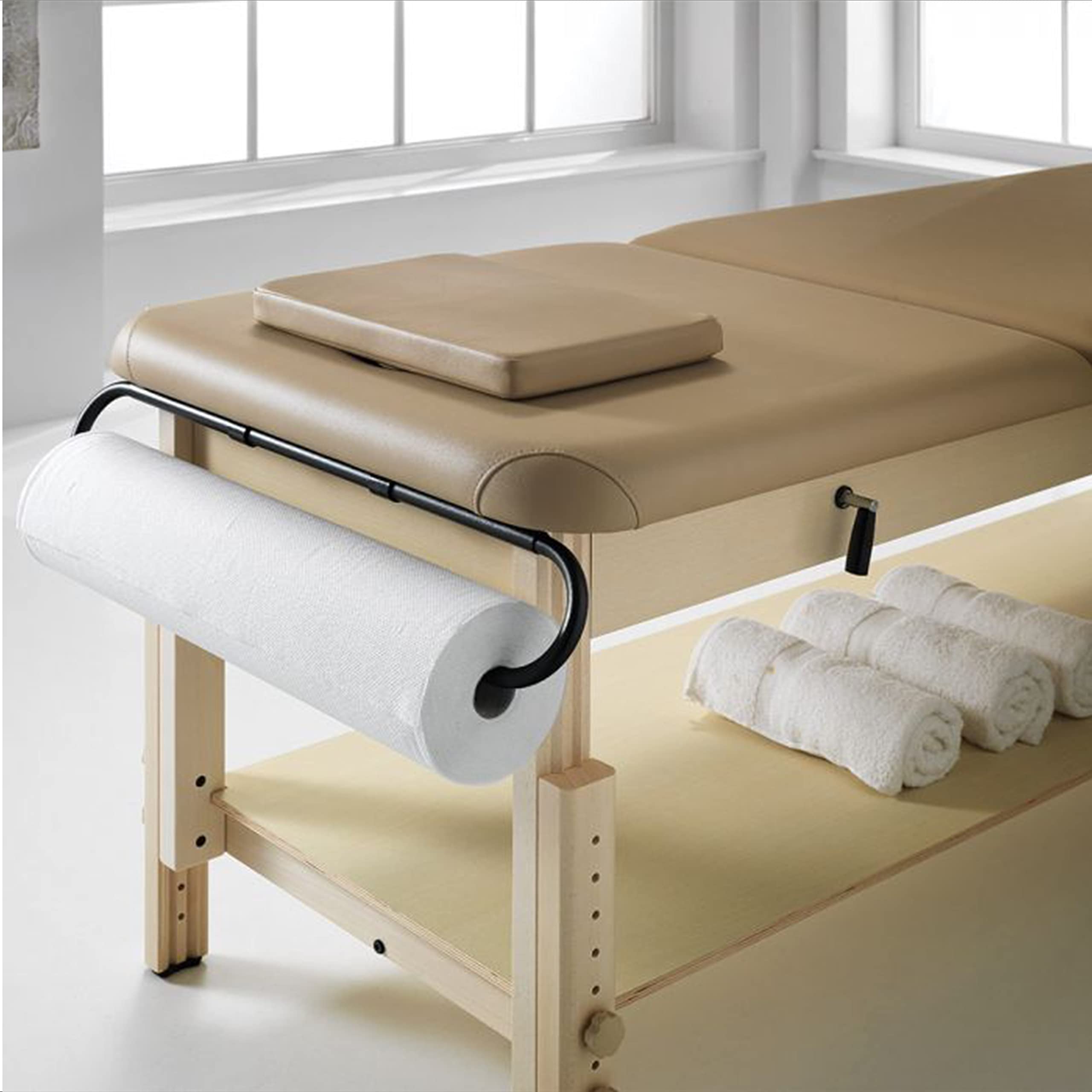 SPAS - 6 ROTOLI CARTA LETTINO MASSAGGIO, LENZUOLINO MEDICO - altezza 60 cm, lunghezza 80 METRI a rotolo - PURA CELLULOSA, MADE IN ITALY (6)