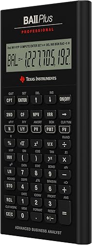 Miniatura 4 de Texas Instruments BA II Plus - Calculadora financiera profesional, color plateado (9,8 pulgadas)