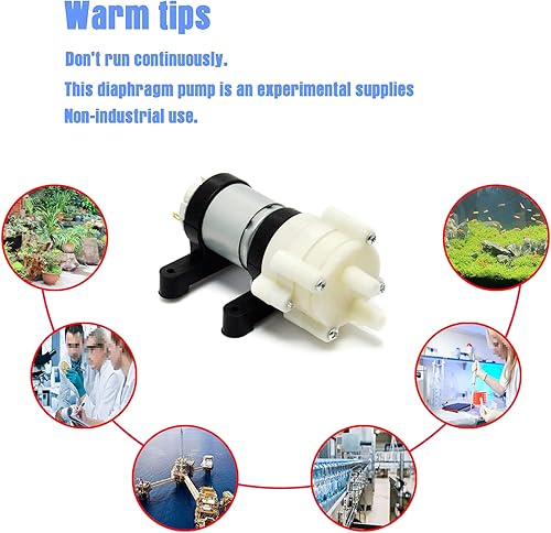 Miniatura 7 de Gikfun Mini DC 6V a 12V R385 Bomba de diafragma de aire refrigerada por agua de la bomba de agua EK1856