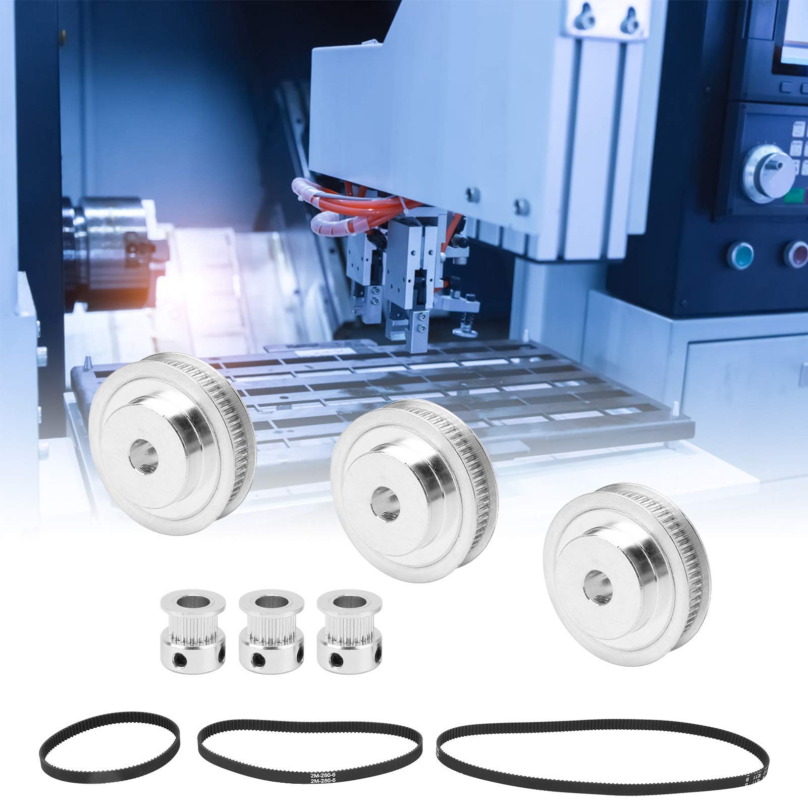 sourcing map 2Stk 2GT Umlenkrolle Zahnriemenscheibe 16 Zähne 3mm Bohrung 13mm Durchmesser Aluminum Zahnriemen für 6mm Breite Gürtel 3D Drucker CNC Maschine Zubehör Silberton sourcing map 2Stk 2GT Umlenkrolle Zahnriemenscheibe 16 Zähne 3mm Bohrung 13mm Durchmesser Aluminum Zahnriemen für 6mm Breite Gürtel 3D Drucker CNC Maschine Zubehör Silberton