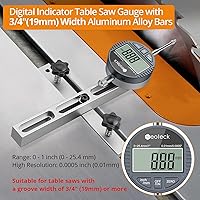 Vista 2 de Neoteck Indicador de Dial Digital de 0-1'' para Sierra de Mesa Adecuado para Sierras de Mesa con un Ancho de Ranura de 3/4" (19mm) o más