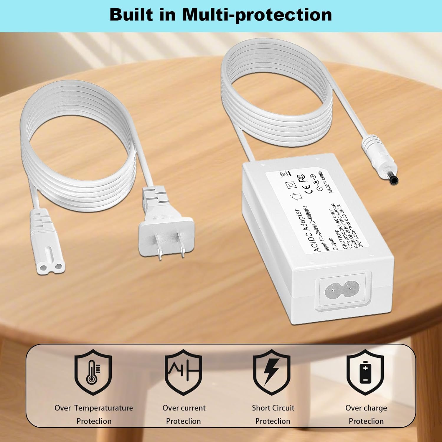 18V Power Cord for Cricut Joy 2007813 JCTR101 2007992 Compatible with Cricut Joy DIY Cutting Machine PC2007992 GHFB23405 SS2076299 TS-A045-1800251 Power Adapter Charger