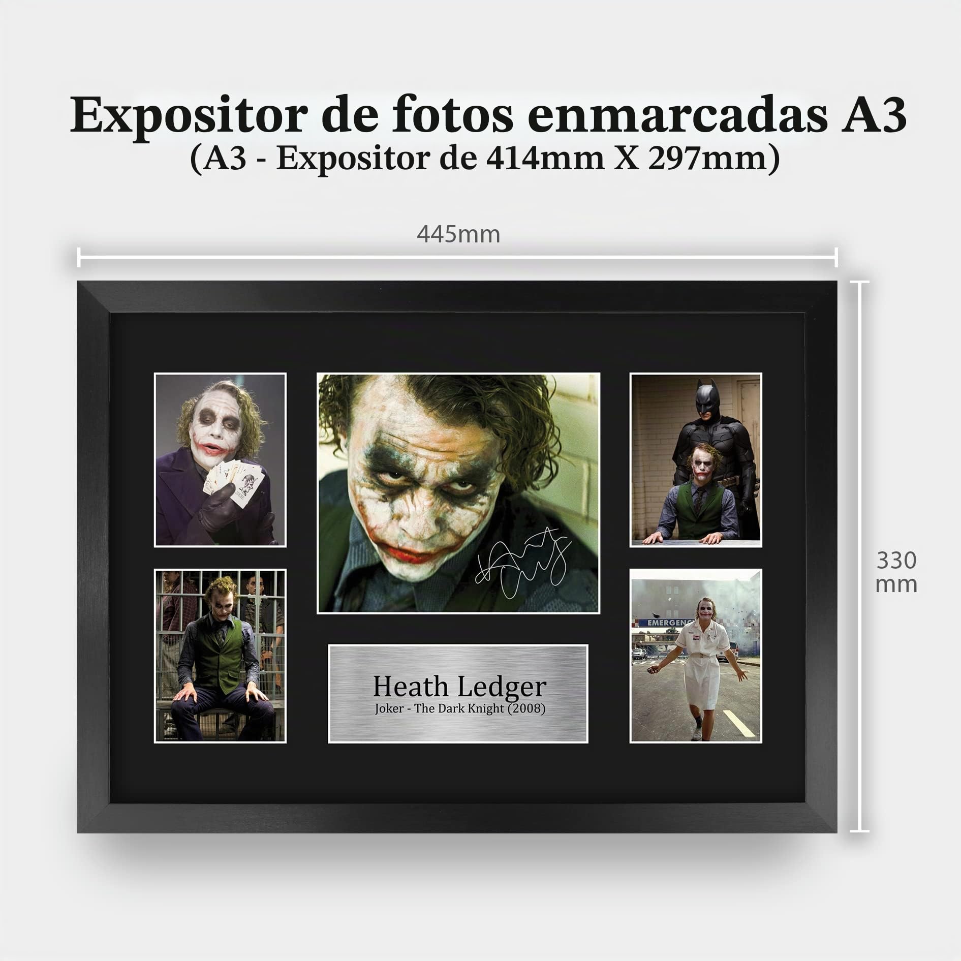 HWC Trading FR - Foto de autógrafo firmada A3 para fanáticos de la película, con marco A3