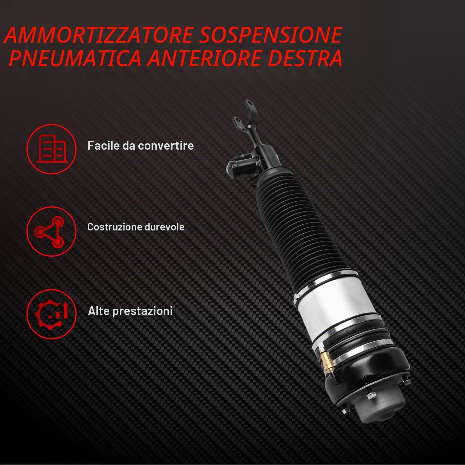 Ammortizzatore a sospensione pneumatica, asse anteriore destro, ricambio per A6 C6 4F2 4F5 4FH, accessori per auto, codice articolo 4F0616040 4F0616040AA 4F0616040S