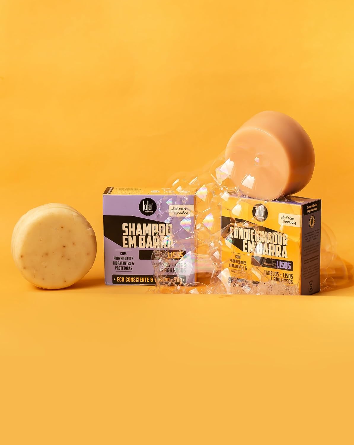 Condicionador em Barra para Cabelos Lisos 90g, Lola Cosmetics