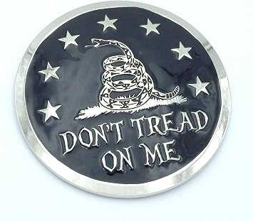 Dont t Tread on me Gadsden flag Grille badge American flag emblem for car truck grill mount metal