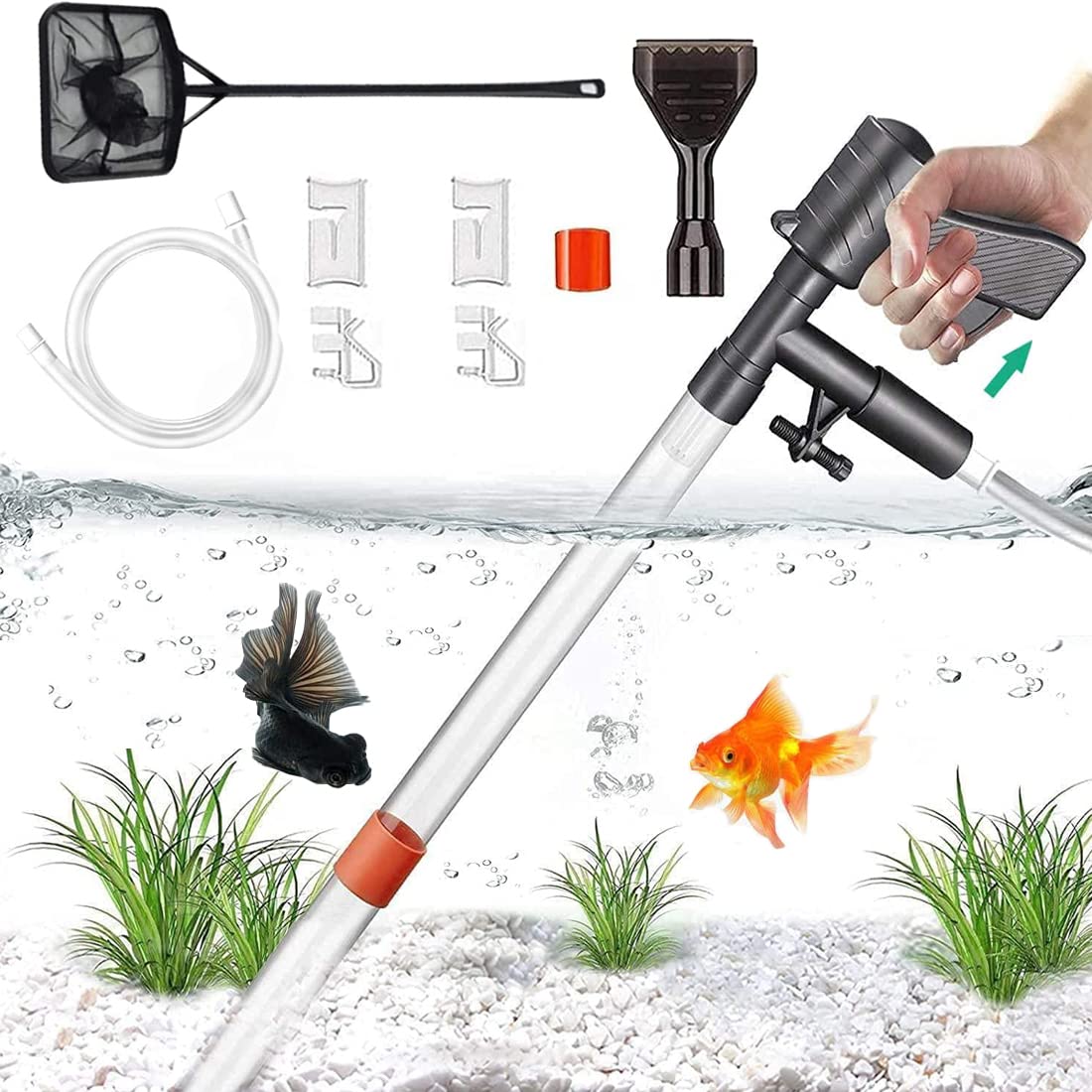 Buy Gravel Vacuum for Aquarium, Aquarium Gravel Cleaner with Air