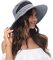 Vista 3 de ANOTHER CHOICE Sombrero de sol para mujer, ala ancha, transpirable, de nailon, para senderismo, verano, pesca, con cordón ajustable