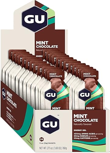 GU Energy Labs Nutrición Original Gel energizante para deportes, 123943, Mint Chocolate, 1, 1