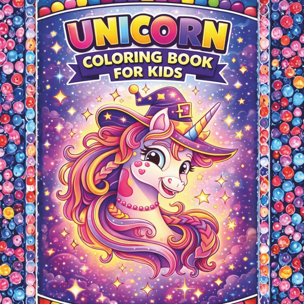 Unicorn Coloring Book Cute Unicorns for Coloring for Kids: For Kids Ages 4-8: 20 Fun & Simple Coloring Pages