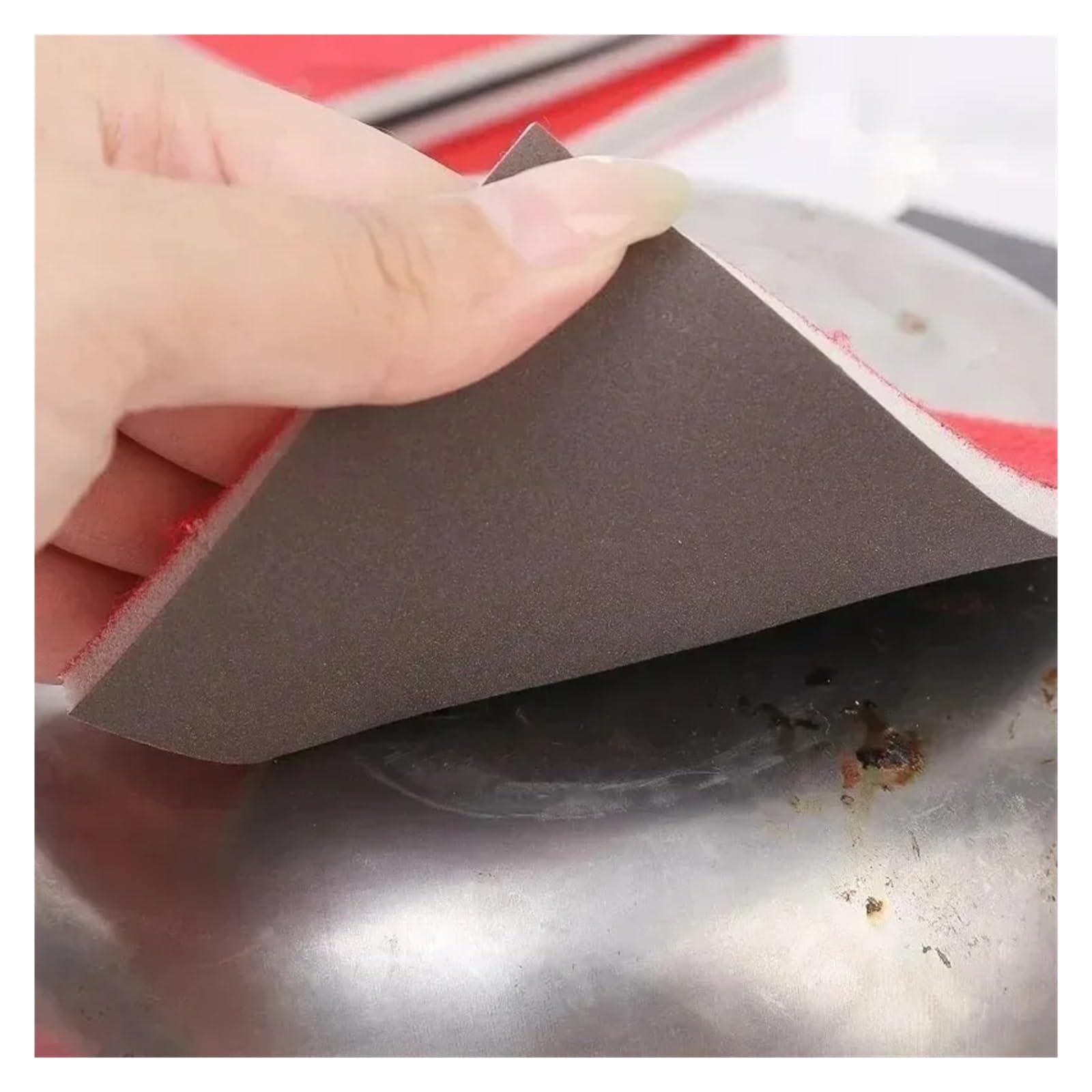 Set di tamponi in spugna abrasiva a grana 180-2000 for levigatura a secco e a umido for la lucidatura della carta vetrata for utensili abrasivi(P400,50pcs)