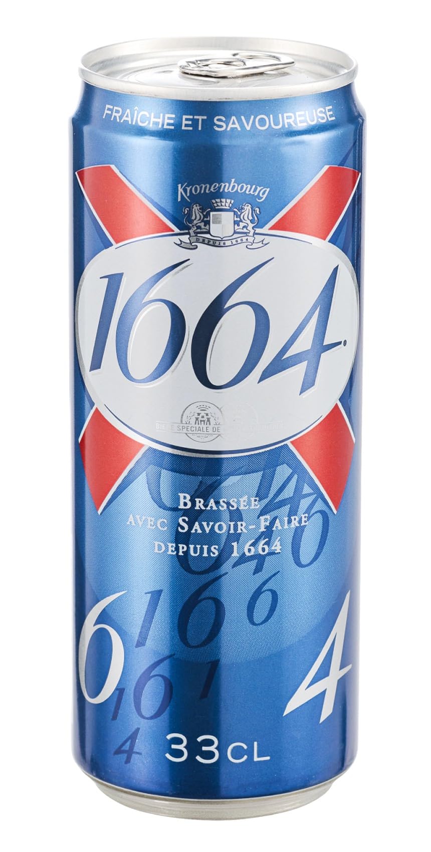 Bière 1664 Blonde 5.5° 33cl/Canette - Lot de 24, 48 et 72 Canettes - Expédié par la Sté Bo Time (24)