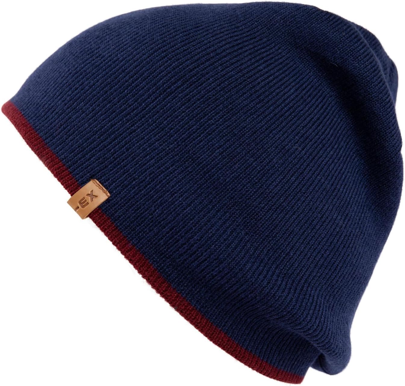 TOP-EX PolarWool™ Merino Wool Fisherman Beanie - Dual Layer Knit Hat with Two Styles for Large Heads - Image 3