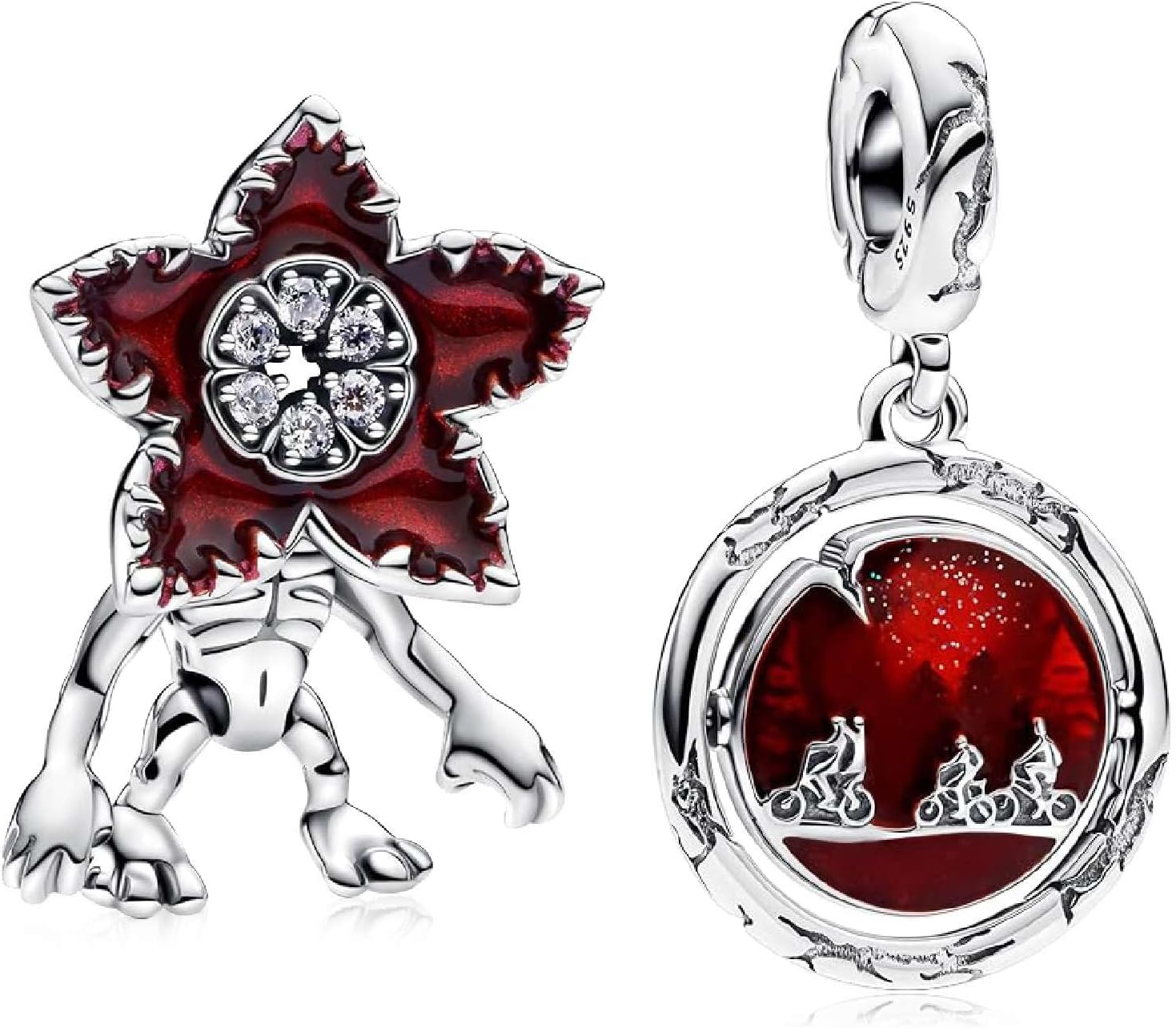 Cute Fashion Heart Charms,S925 Sterling Silver Charm,Bead for Bracelets and Necklaces,For Women Jewelry Present