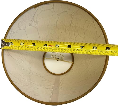 Miniatura 7 de Pantalla de lámpara con clip de papel rústico y agrietado aceitado para manualidades, 9 pulgadas