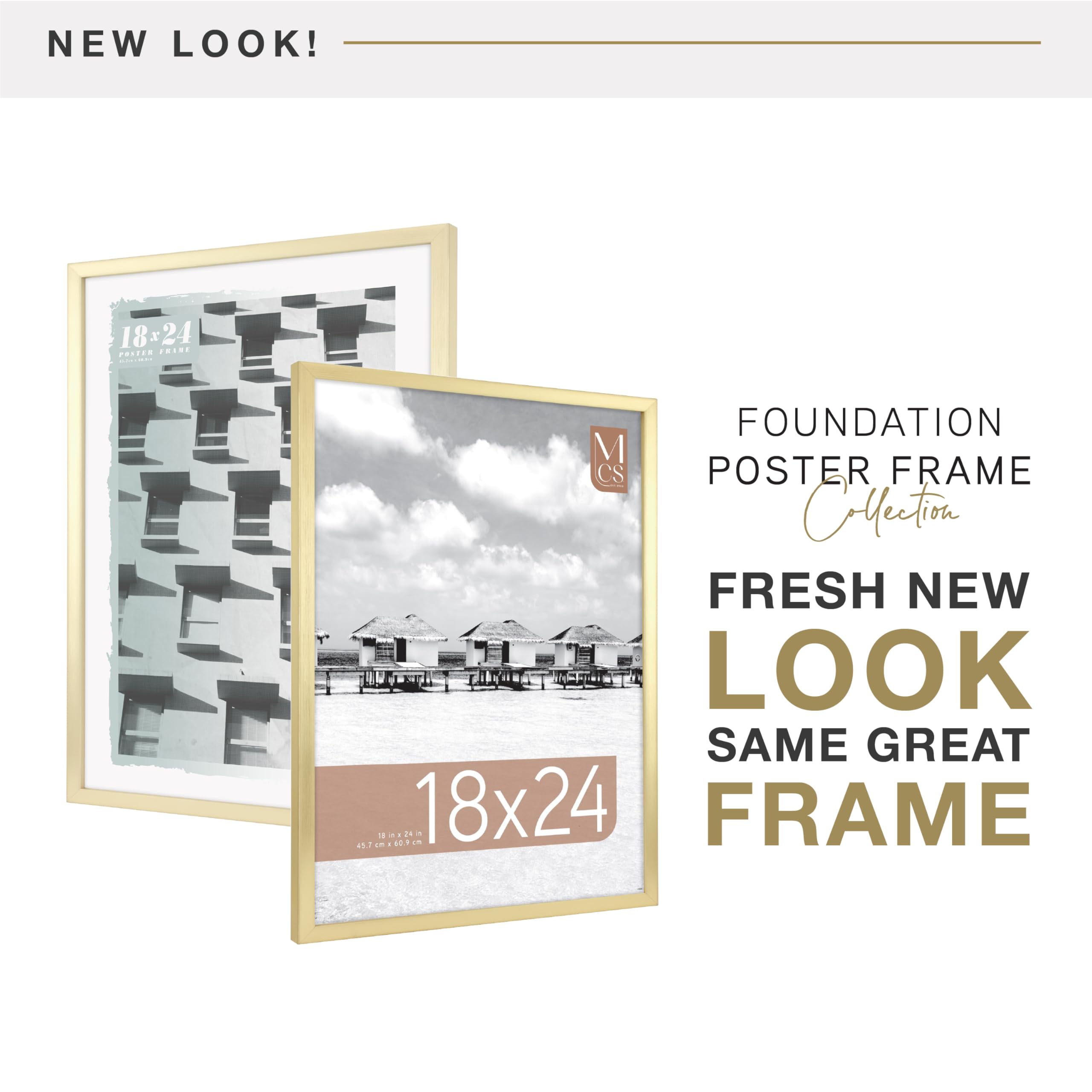 MCS, Brass Gallery Foundation - Cornice per poster, 40 x 50 cm, 40 x 50 cm