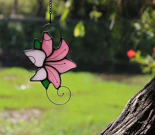 Miniatura 31 de Colgantes de ventana de pájaros de vidrieras, decoraciones de colibrí de vidrieras, atrapasoles de pájaros para decoración de ventanas, regalos