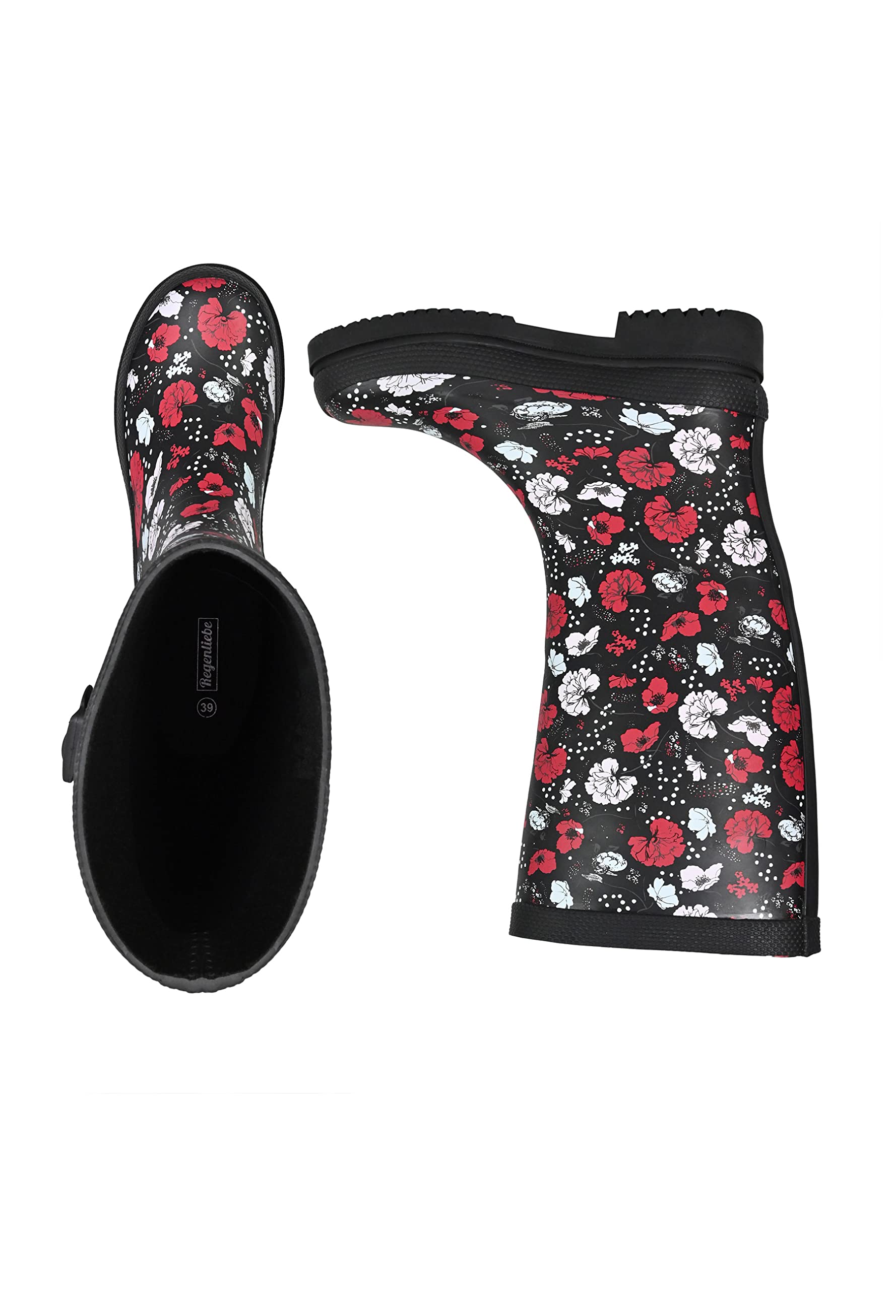 Regenliebe Damen Gummistiefel Blossom Night High Langschaft