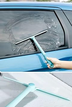 Busstier 360 Degree Playing Head Silicone Squeegee, Windshield Wiping Apparatus: Flexible Design for Effective Cleaning