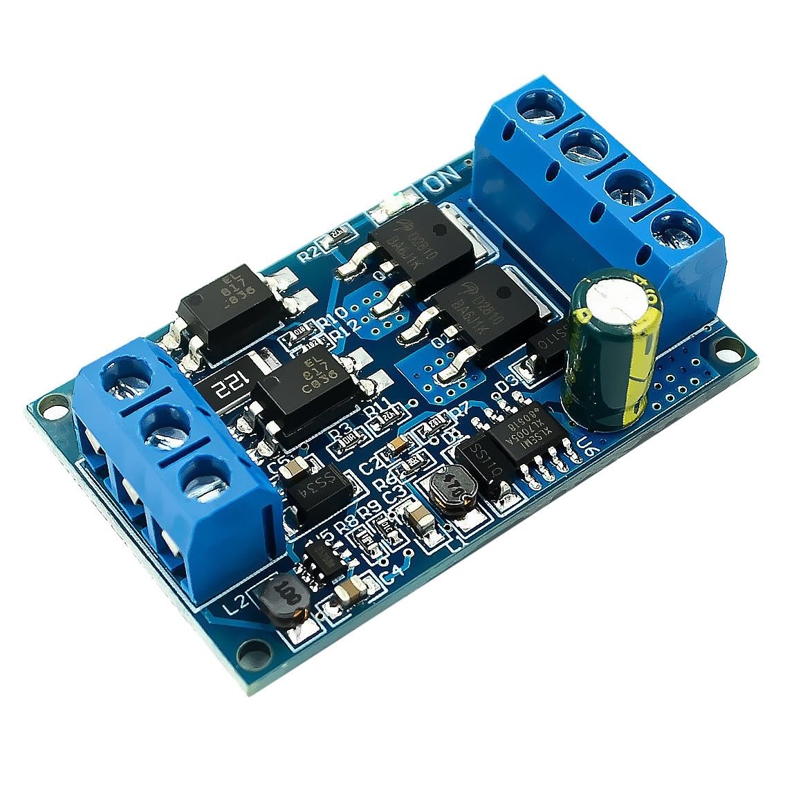 Wiring Connecting Terminals - Dc 4V -60V High-Power Mos FET Trigger Drive Switch Module Board Pwm Adjustable Controller Dual-Mos Module