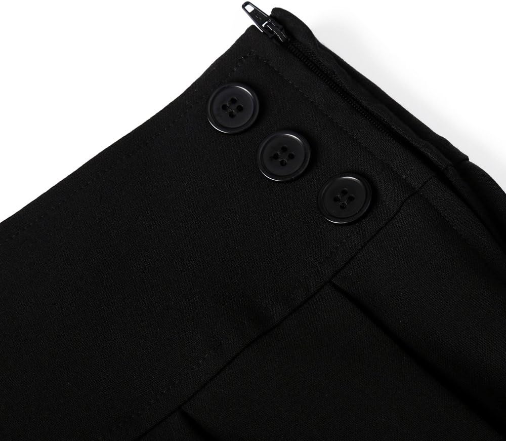 Bienzoe Girls School Uniform Skirt: Kids Adjustable Waist Stretchy Pleated Skort - Image 7