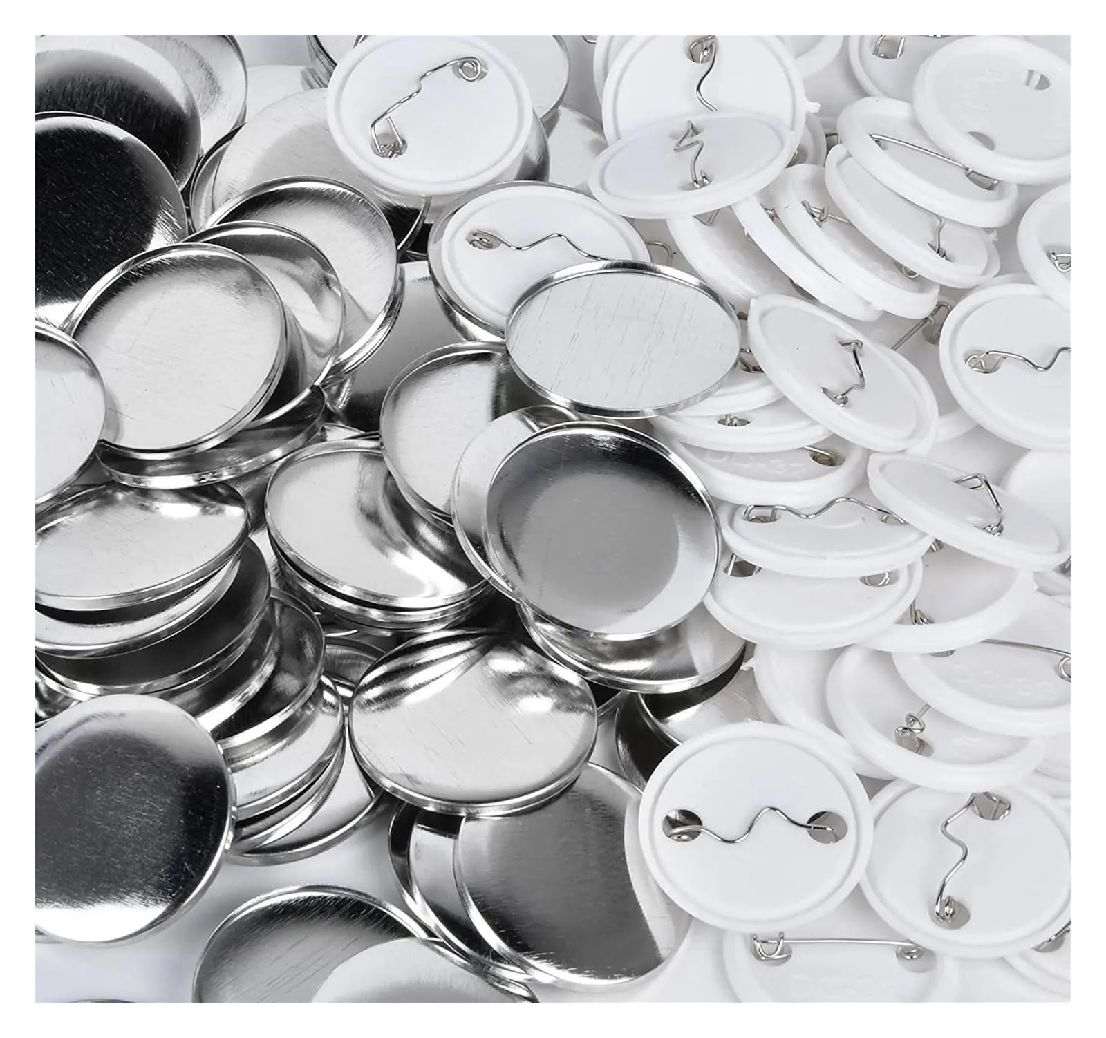 25-75MM Pusta część do produkcji przypinek, 50-500 szt. materiałów do produkcji przypinek DIY Różnego przeznaczenia