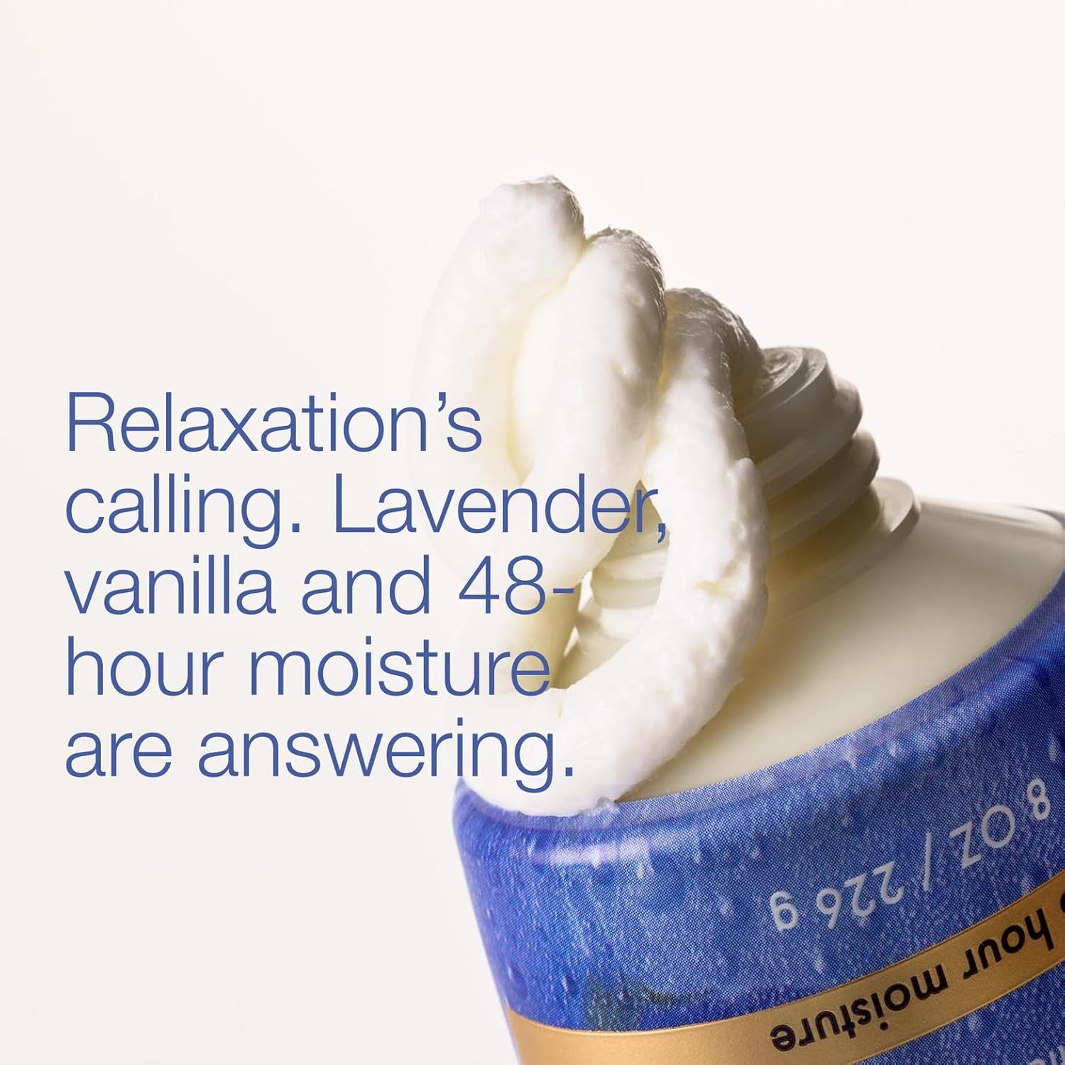 Bath & Body Works Lavender Vanilla Aromatherapy Body Cream, Ultimate Hydration Moisturizer with Shea Butter & Hyaluronic Acid for Dry Skin, 8 fl oz - 2 Pack