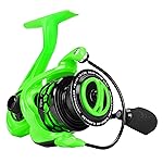 KastKing Zephyr Spinning Reel Green Size 1000,Light to 5.6oz, 6+1BB Smooth Powerful Fishing Reel, Fresh&Saltwater Fishing Reel, Oversized Stainless Steel Main Shaft