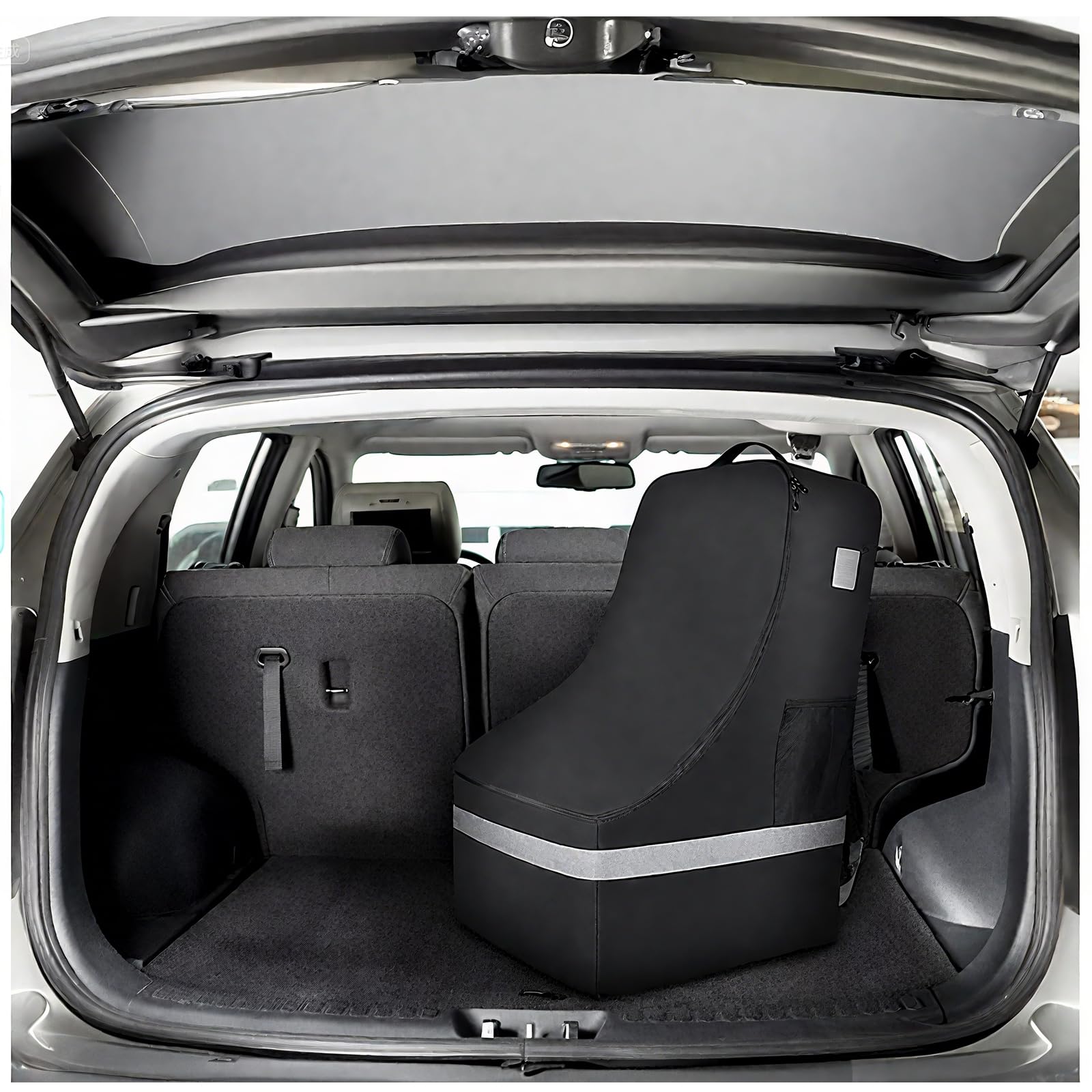 Sac à dos de voyage pour siège de voiture pour avion, housse rembourrée et imperméable pour siège auto, siège rehausseur pour nourrisson, porte-chèques avec bretelles, sac à dos de voyage