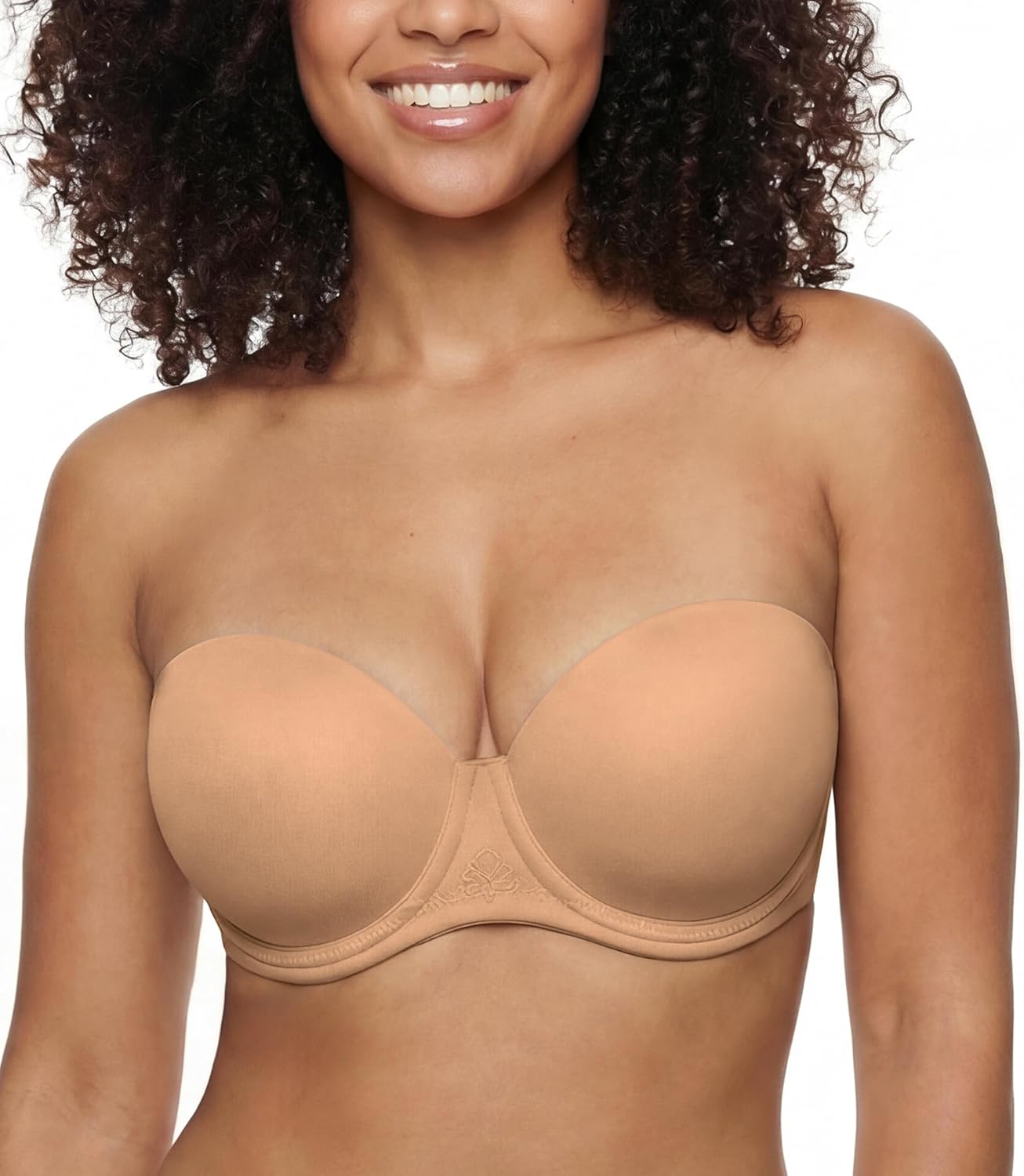 Strapless Bra Underwire No Slip Full Figure Supportive Multiwear Plus Size Bras for Women