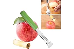 Effortless Core and Peel: 2-in-1 Apple Coring and Peeling Tool for Crisp and Clean Cores