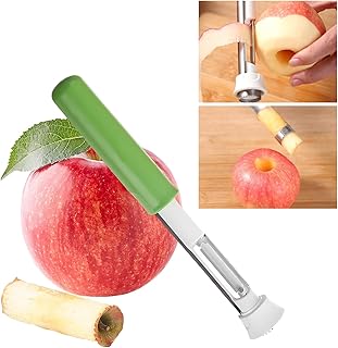 Sponsored Ad - 2 in 1 Apple Core Removal, Apple Peeler and Corer Tool, Stainless Steel Kitchen Core Removal Tool,Fruit Cor...