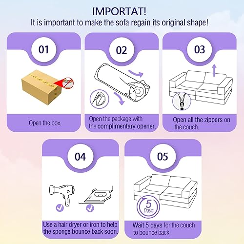 Miniatura 32 de MeMoreCool Sofá infantil para sala de juegos, sofá modular de 10 piezas, sofá convertible de pana, juego de construcción de fuerte de espuma para