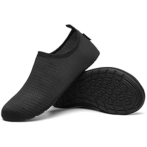 SAGUARO Scarpe da Scoglio Uomo Donna Scarpette Scoglio Leggere Scarpe Mare Asciugatura Rapida Scarpette Mare per Spiaggia Acqua Immersione Surf Corvo Nero Freddo Gr. 38 / 39 EU