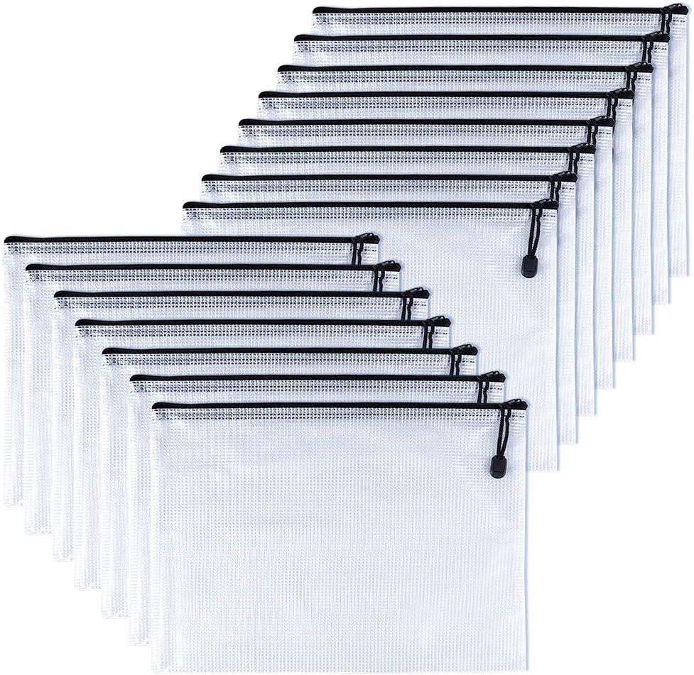 Eyglajdd A4 Dokumententaschen 8er Set - Wasserdichte Zip Bags Mit Reißverschluss