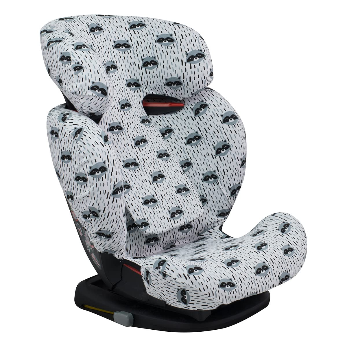 JYOKO KIDS Rivestimento per seggiolino auto in cotone compatibile con Bebe Confort, Maxi Cosi Rodi, Rodifix (Rodifix, Raccoon)
