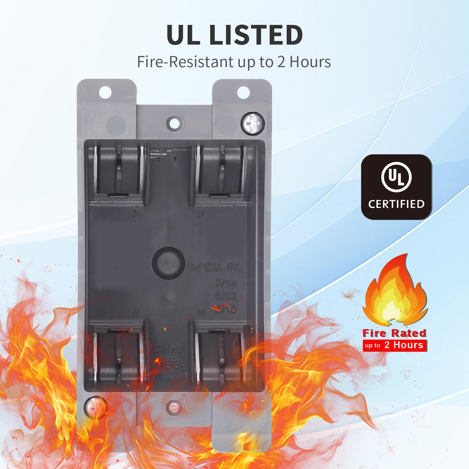 Electrical Outlet Boxes - 50 Pack, UL Listed -3