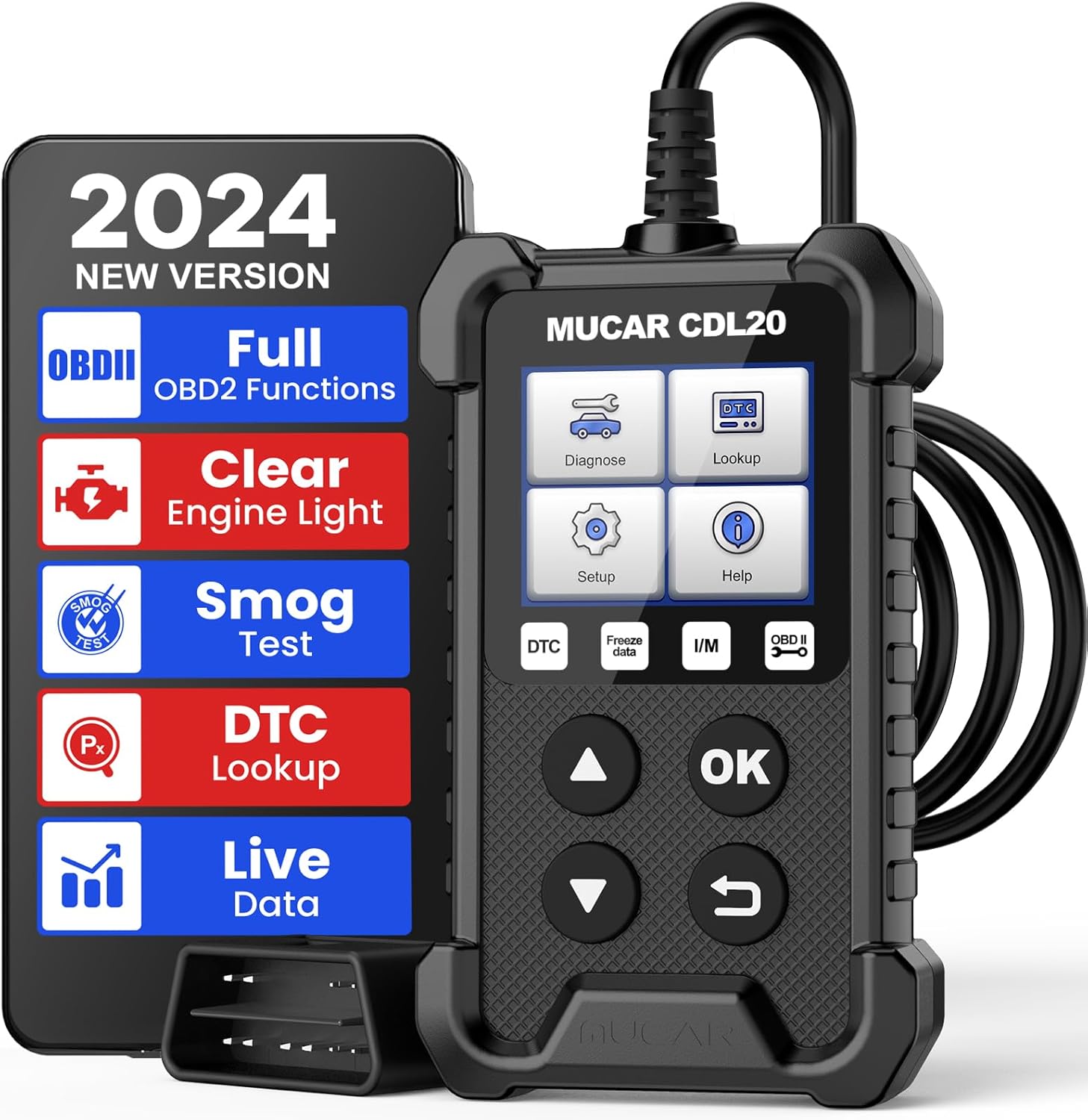 MUCAR CDL20 OBD2 Scanner Check Engine Code Reader CAN Diagnostic Scan