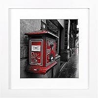 Vista 17 de BOJIN Marcos de Fotos de 8x10 pulgadas Negro, Madera Maciza Muestra Fotos de 6x8 con Paspartú o 8x10 sin Paspartú, Decoración del Hogar de Mesa