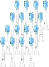 Brossette Compatible avec Philips Sonicare - Aster Têtes de Rechange pour Brosse à Dents Électrique Compatible avec Philips Sonicare Têtes de Brosse à Dents Lot de 16