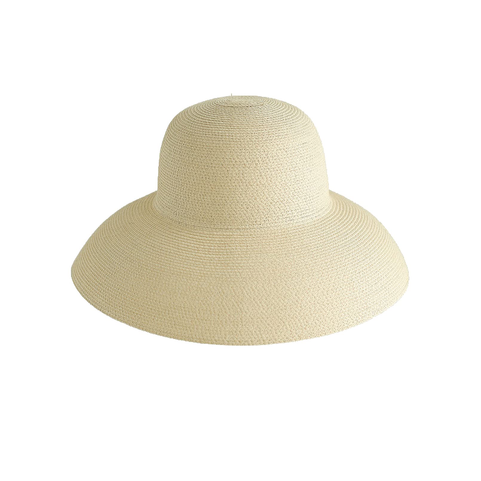 Befur Unisex Beige Womens Sun Straw Hat Big Brimmed Summer Uv Upf50 Travel Sunscreen Holiday Beach Hat Foldable
