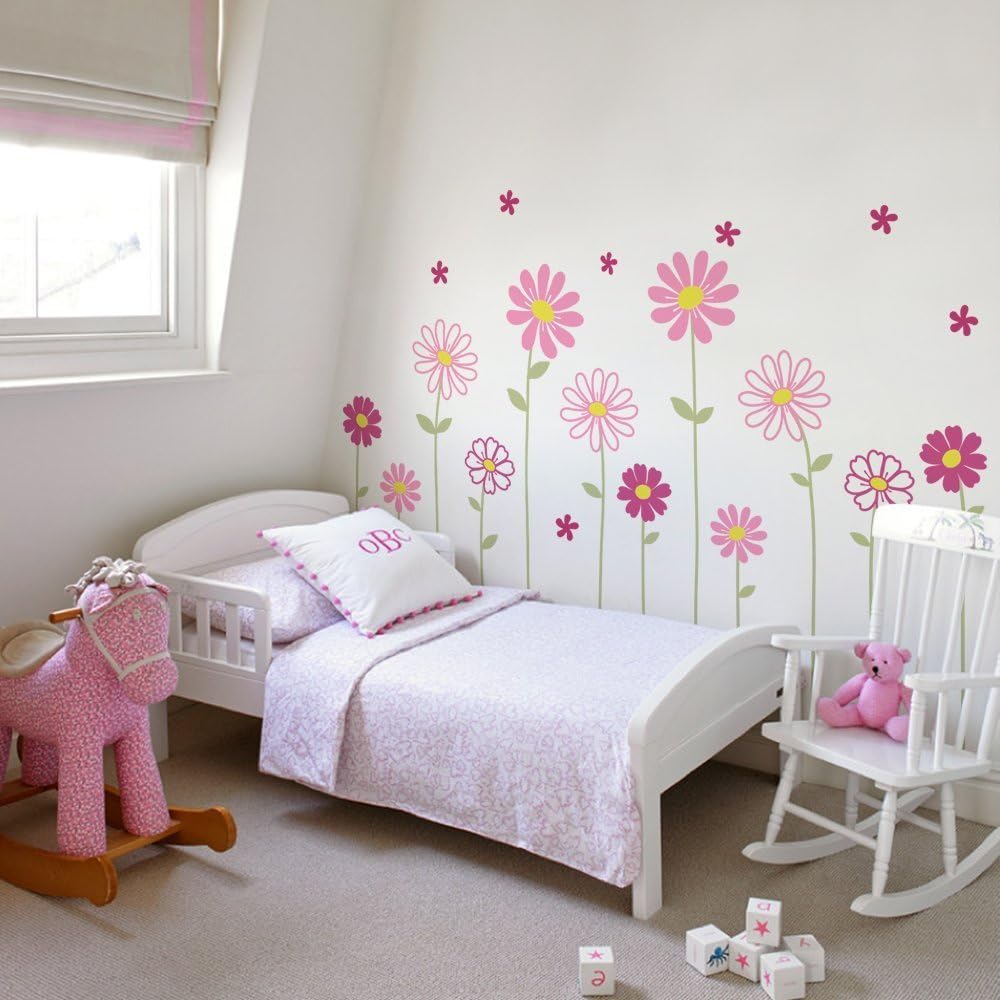 Daisy Flower Wall Decals (Scheme A) - by Simple Shapes®